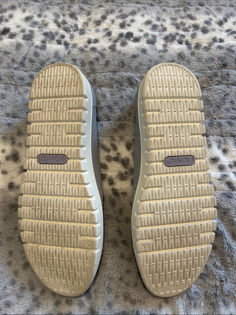 Vionic Gray Knit Slip-On Loafer Flats - Picture 3 of 5